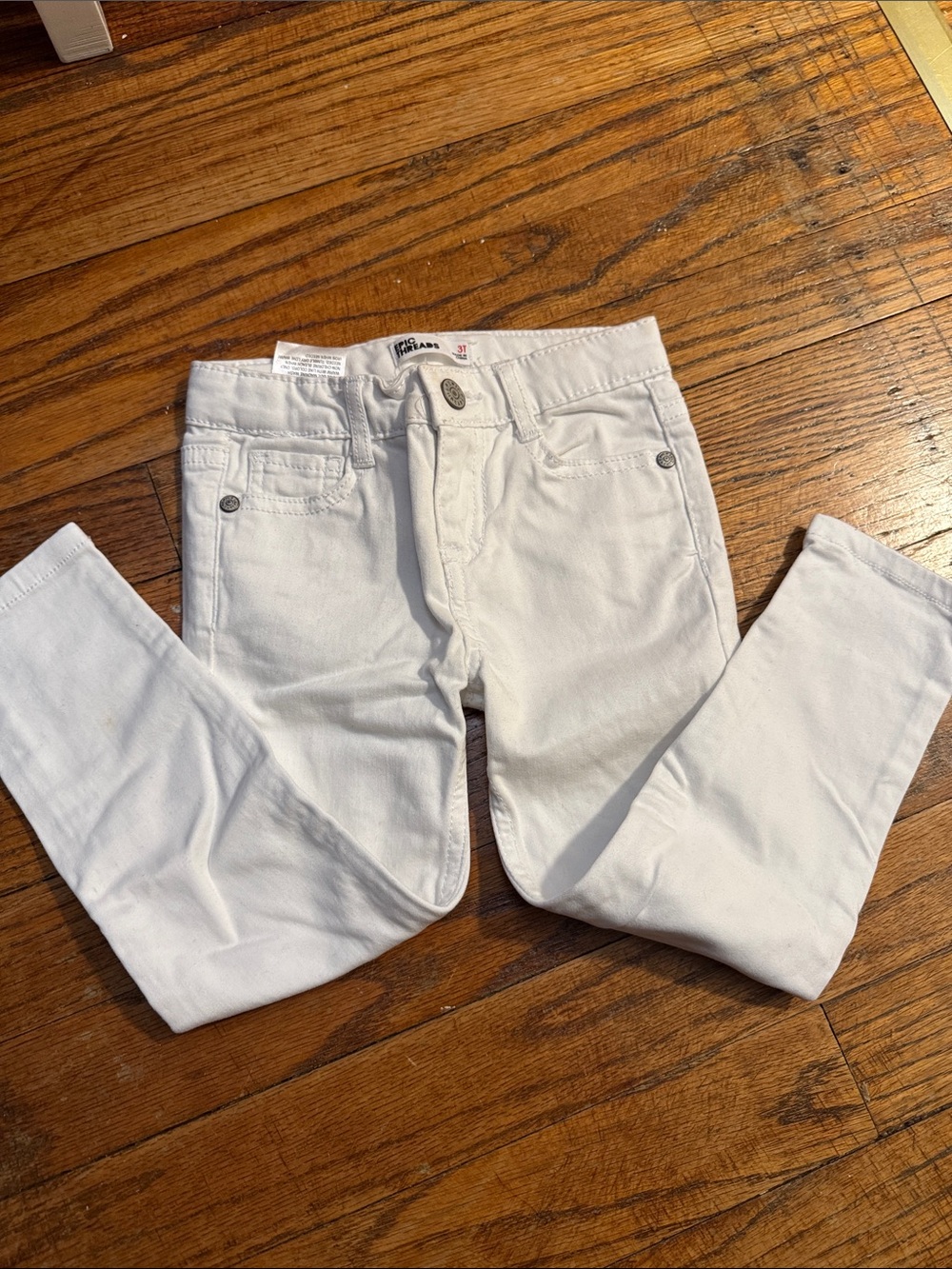 Epic Threads White Kids Stretch Denim Jeans